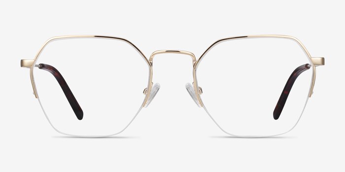 Cruz Gold Metal Eyeglass Frames from EyeBuyDirect
