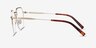 Cruz Gold MetalEyeglass Frames from EyeBuyDirect, Side View