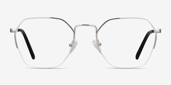 Cruz Silver Metal Eyeglass Frames