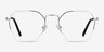 Cruz Silver MetalEyeglass Frames from EyeBuyDirect, Front View