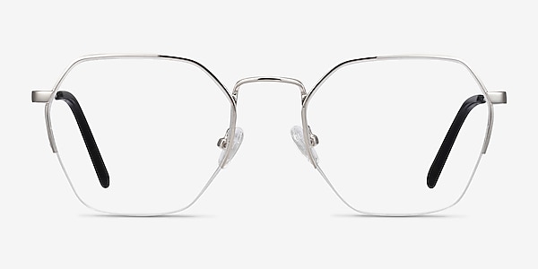 Cruz Silver Metal Eyeglass Frames