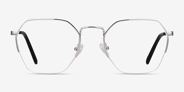 Cruz Silver Metal Eyeglass Frames