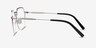 Cruz Silver MetalEyeglass Frames from EyeBuyDirect, Side View