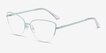 Star Mint MetalEyeglass Frames from EyeBuyDirect, Angle View