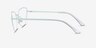 Star Mint MetalEyeglass Frames from EyeBuyDirect, Side View