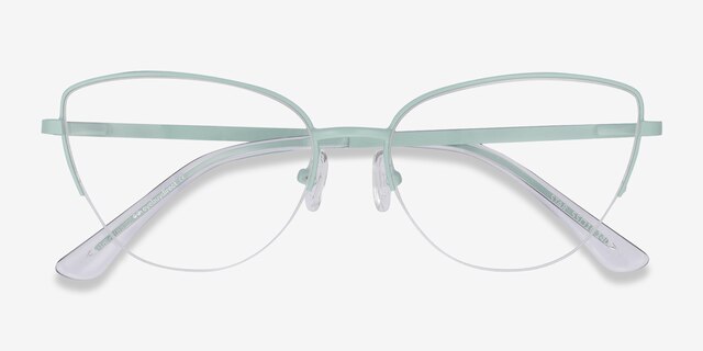 Star Mint MetalEyeglass Frames from EyeBuyDirect, Closed View