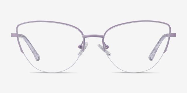 Star Lavender MetalEyeglass Frames from EyeBuyDirect, Front View
