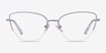 Star Lavender MetalEyeglass Frames from EyeBuyDirect, Front View