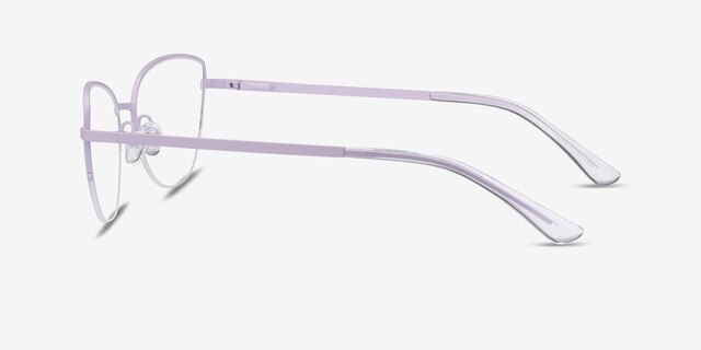 Star Lavender MetalEyeglass Frames from EyeBuyDirect, Side View