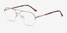 Carlson Gold Acetate-metalEyeglass Frames from EyeBuyDirect, Angle View