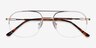 Carlson Gold Acetate-metalEyeglass Frames from EyeBuyDirect, Closed View