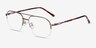Carlson Bronze Acetate-metalEyeglass Frames from EyeBuyDirect, Angle View