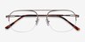 Carlson Bronze Acetate-metalEyeglass Frames from EyeBuyDirect, Closed View