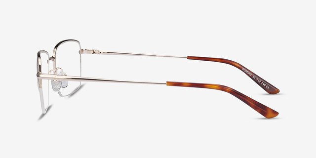 Dominic Gold MetalEyeglass Frames from EyeBuyDirect, Side View