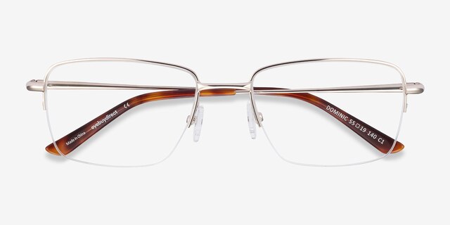 Dominic Gold MetalEyeglass Frames from EyeBuyDirect, Closed View