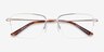Dominic Gold MetalEyeglass Frames from EyeBuyDirect, Closed View