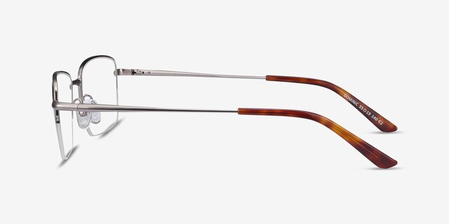 Dominic Gunmetal MetalEyeglass Frames from EyeBuyDirect, Side View