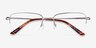 Dominic Gunmetal MetalEyeglass Frames from EyeBuyDirect, Closed View