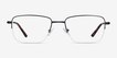 Dominic Black MetalEyeglass Frames from EyeBuyDirect, Front View