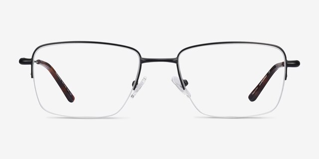 Dominic Black MetalEyeglass Frames from EyeBuyDirect, Front View