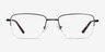Dominic Black MetalEyeglass Frames from EyeBuyDirect, Front View