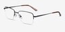 Dominic Black MetalEyeglass Frames from EyeBuyDirect, Angle View