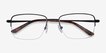 Dominic Black MetalEyeglass Frames from EyeBuyDirect, Closed View
