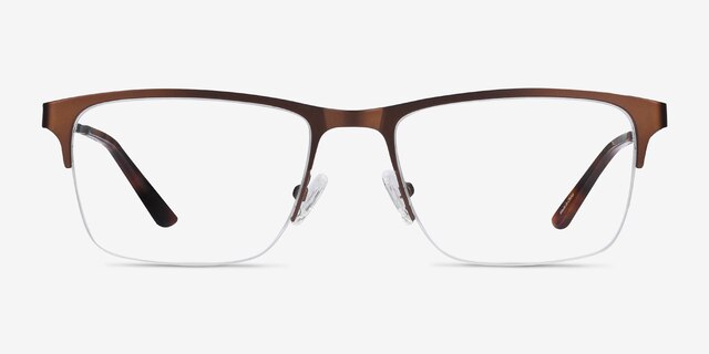 Jasper Coffee MetalEyeglass Frames from EyeBuyDirect, Front View