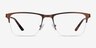 Jasper Coffee MetalEyeglass Frames from EyeBuyDirect, Front View
