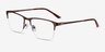 Jasper Coffee MetalEyeglass Frames from EyeBuyDirect, Angle View