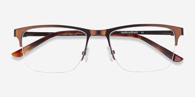 Jasper Coffee MetalEyeglass Frames from EyeBuyDirect, Closed View