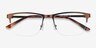 Jasper Coffee MetalEyeglass Frames from EyeBuyDirect, Closed View