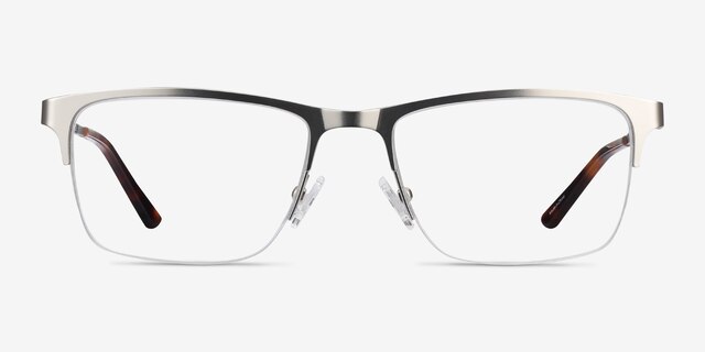 Jasper Argenté MétalMontures de lunettes de vue d'EyeBuyDirect, Vue de Face