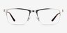Jasper Argenté MétalMontures de lunettes de vue d'EyeBuyDirect, Vue de Face