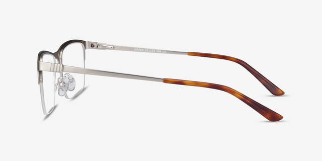 Jasper Argenté MétalMontures de lunettes de vue d'EyeBuyDirect, Vue de Côté