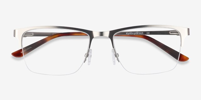 Jasper Argenté MétalMontures de lunettes de vue d'EyeBuyDirect, Vue Rapprochée