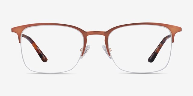 Owen Coffee MetalEyeglass Frames from EyeBuyDirect, Front View