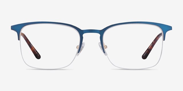 Owen Bleu marine MétalMontures de lunettes de vue d'EyeBuyDirect, Vue de Face