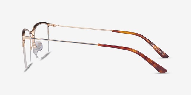 Owen Bleu marine MétalMontures de lunettes de vue d'EyeBuyDirect, Vue de Côté