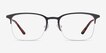 Owen Black MetalEyeglass Frames from EyeBuyDirect, Front View
