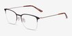 Owen Black MetalEyeglass Frames from EyeBuyDirect, Angle View