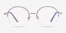 Takashi Purple & Gold MetalEyeglass Frames from EyeBuyDirect, Front View
