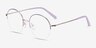 Takashi Purple & Gold MetalEyeglass Frames from EyeBuyDirect, Angle View