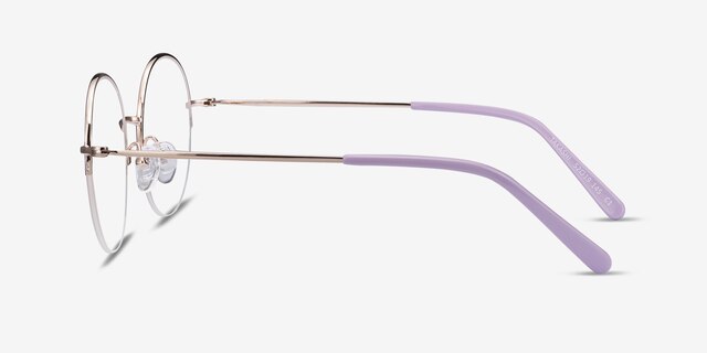 Takashi Purple & Gold MetalEyeglass Frames from EyeBuyDirect, Side View