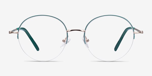 Takashi Green & Gold Metal Eyeglass Frames