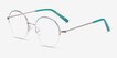 Takashi Green & Gold MetalEyeglass Frames from EyeBuyDirect, Angle View
