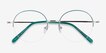 Takashi Green & Gold MetalEyeglass Frames from EyeBuyDirect, Closed View