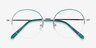 Takashi Green & Gold MetalEyeglass Frames from EyeBuyDirect, Closed View