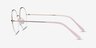 Takashi Pink & Gold MétalMontures de lunettes de vue d'EyeBuyDirect, Vue de Côté
