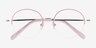 Takashi Pink & Gold MétalMontures de lunettes de vue d'EyeBuyDirect, Vue Rapprochée
